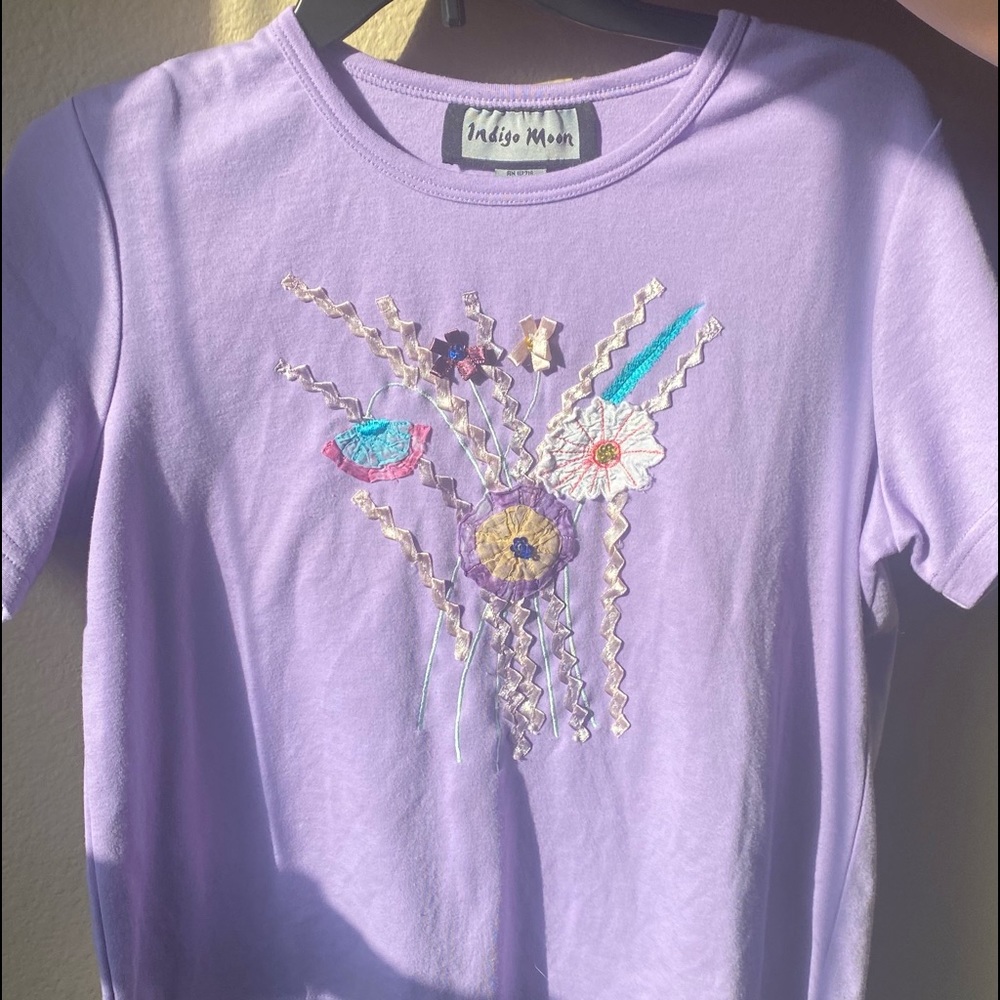 Lavender Vintage Floral Top
